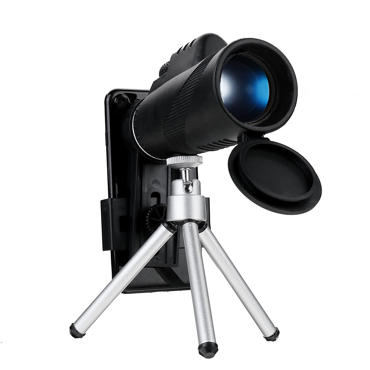 IPRee®40X60単眼HD光学式ナイトナイトビジョン望遠鏡（電話クリップ付き）三脚屋外キャンプ旅行
