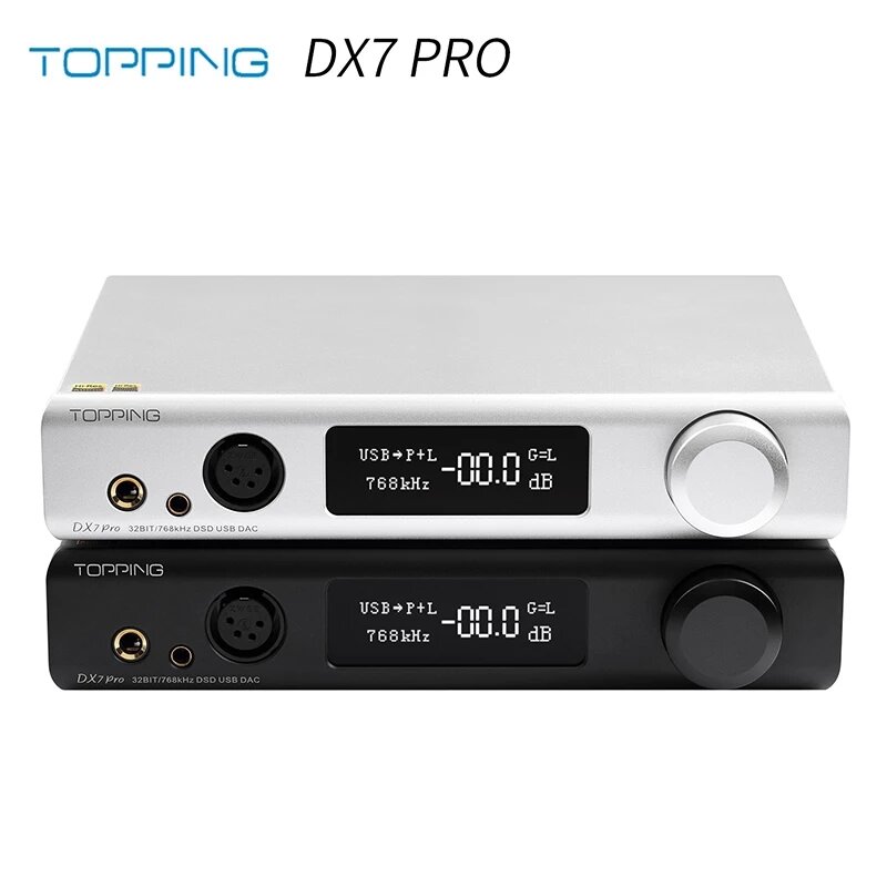 

TOPPING DX7 Pro ES9038 DAC Headphone AMP Bluetooth 5.0 32BIT/768kHz DSD1024 DX7PRO Wireless Decoder Headphone Amplifier