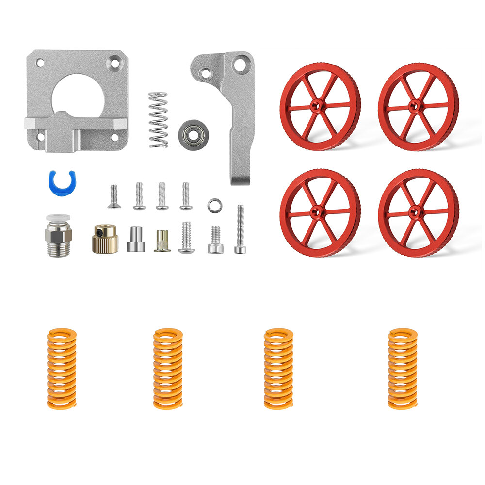 TWO TREES® Aluminum Ender 3 Extruder Upgraded Compression Springs for Bed Leveling Metal Hand Twist Leveling Nut Suit fo