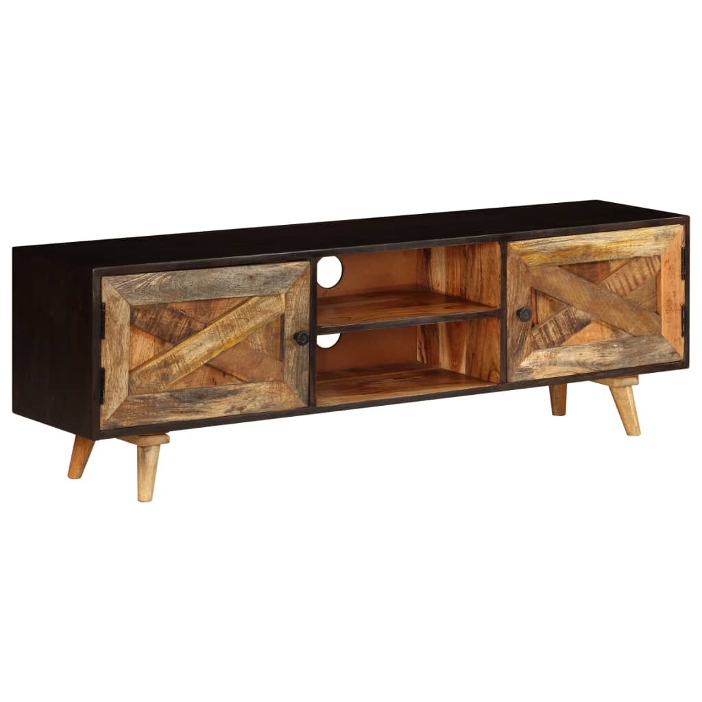 

TV Cabinet Solid Mango Wood 55.1"x11.8"x17.7