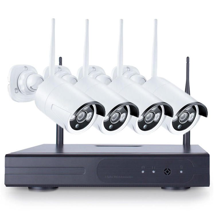 4PCS 4CH CCTV Wireless 960P NVR DVR 1.3MP IR Outdoor P2P Wifi...