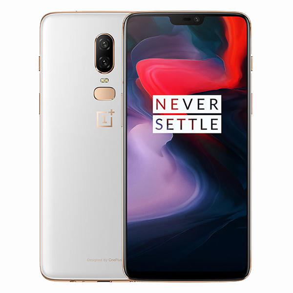 OnePlus 6 6.28 Inch White 19:9 AMOLED NFC Android 8.1 8GB RAM 128GB ROM Snapdragon 845 4G Smartphone