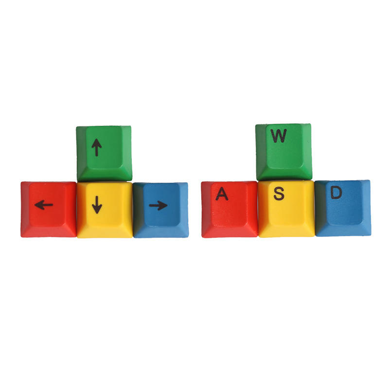 4 Stks een Set OEM Profiel RGBY Kleur PBT Dyesub Keycaps WASD Pijltoets Keycap Set