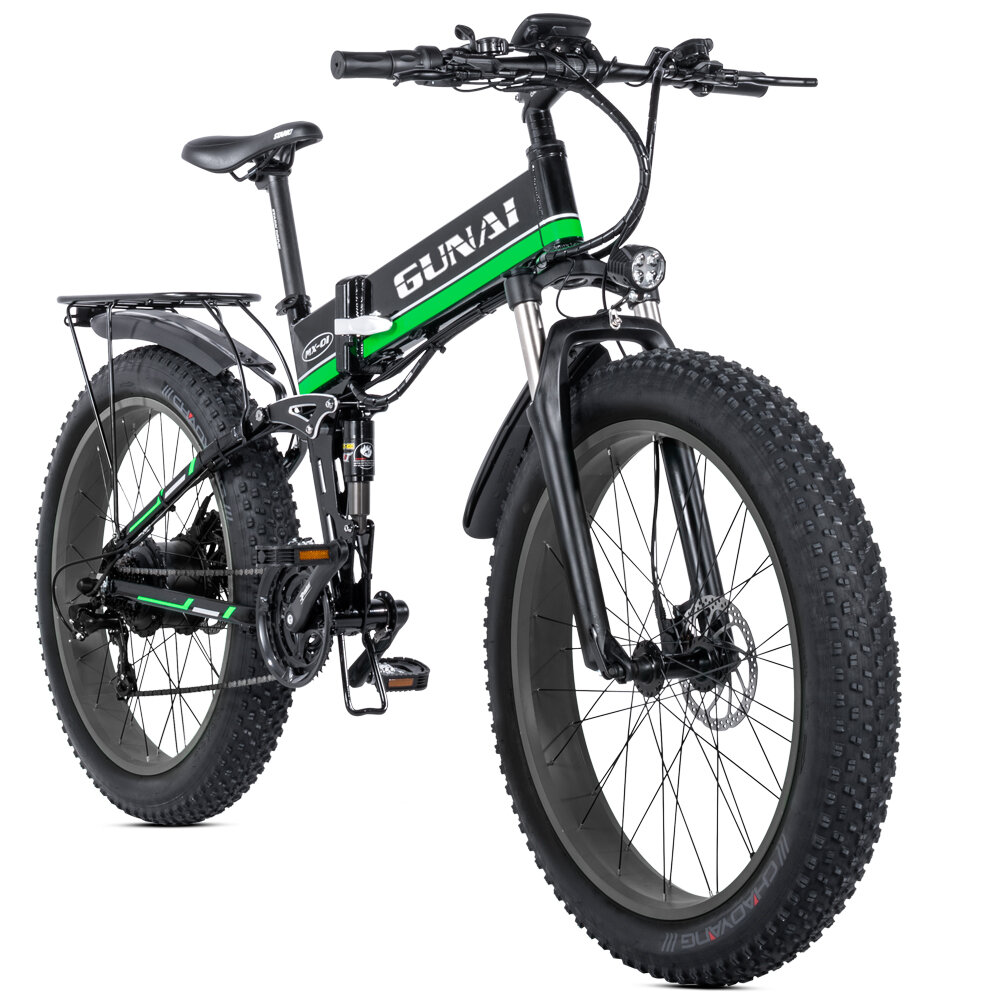 [EU DIRECT] GUNAI MX01 1000W 48V 12.8Ah 26 Inch Electric Bicycle 40km/h Max Speed 90Km Mileage 150Kg Max Load