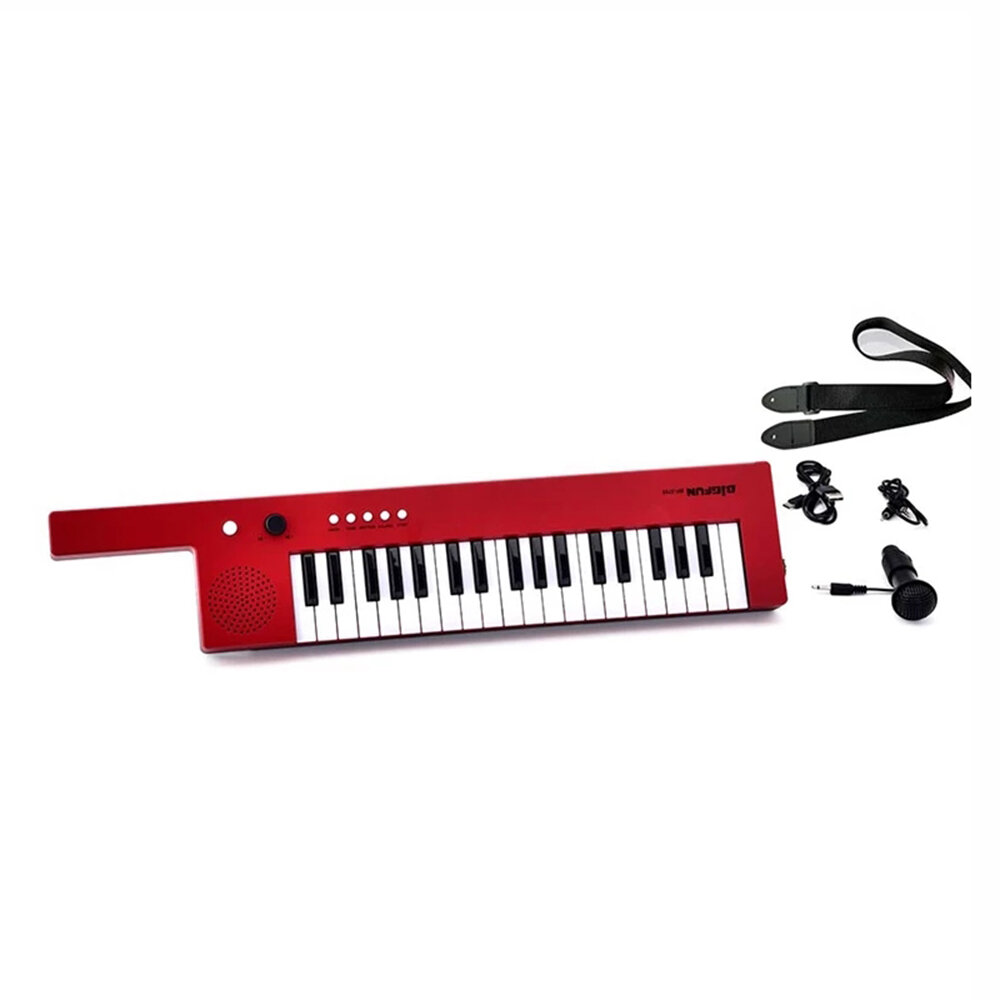 Bigfun BF-3755 Portable 37-Key Electronic Keyboard Piano Mini Electronic Organ Piano + Microphone + 