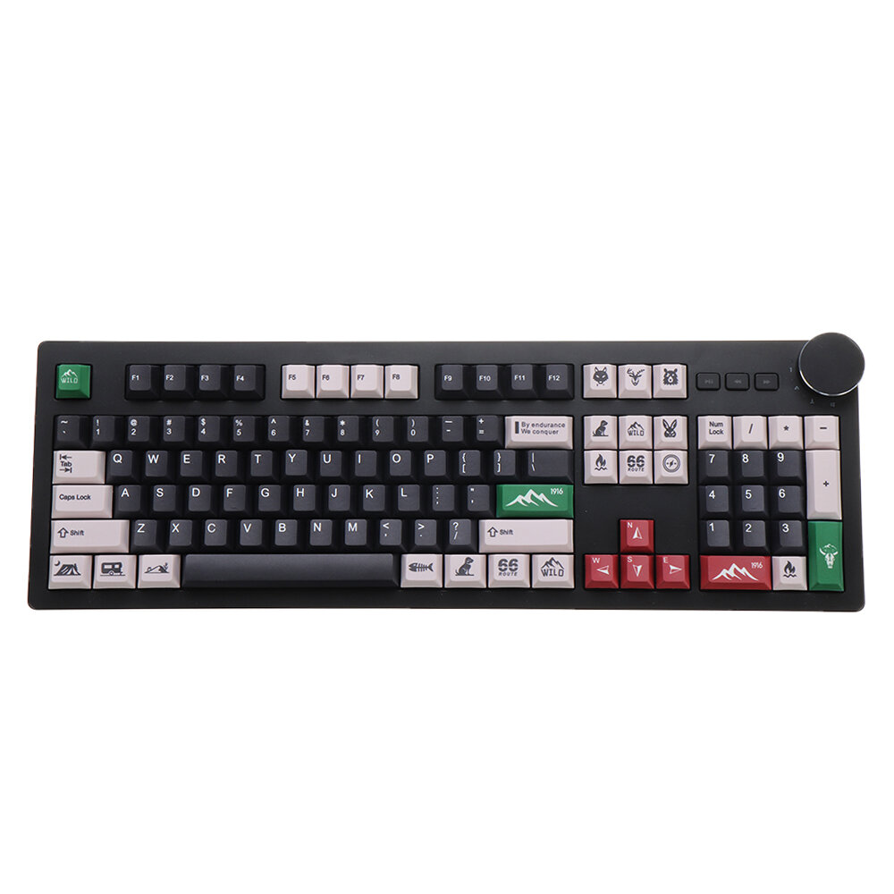 111 toetsen Wild Keycap Set Cherry Profile PBT Sublimation Keycaps voor mechanisch toetsenbord