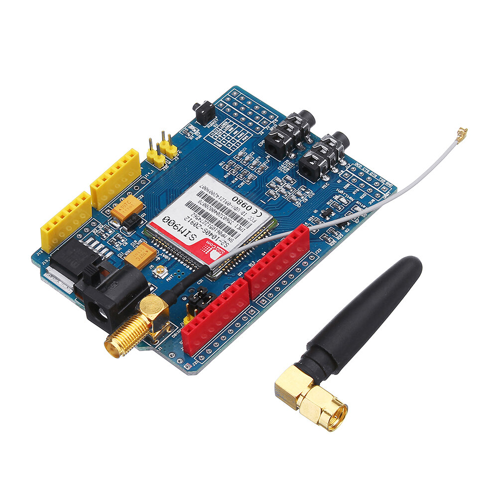 SIM900 Quad Band GSM GPRS Shield Development Board Geekcreit voor Arduino - producten die werken met