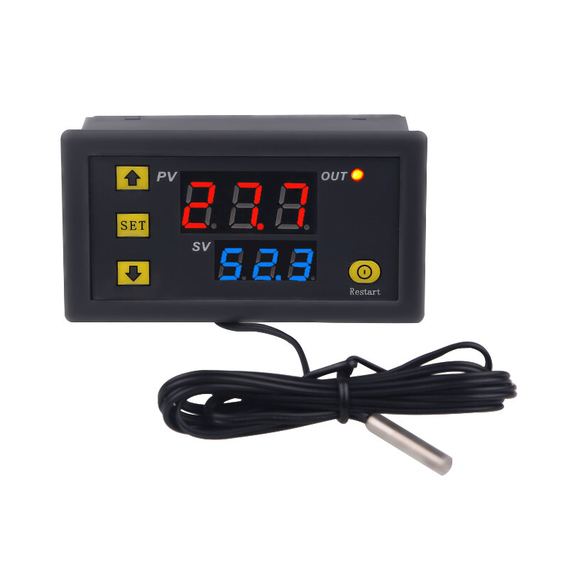 10PCS AC110-220V Temperatuurregelaar Digitale Display Thermostaat Module Temperatuurschakelaar Micro