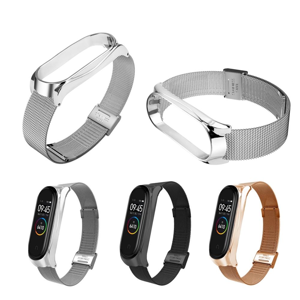 Bakeey metalen horlogeband Milan roestvrij stalen horlogeband voor Xiaomi Mi band 4 Smart Watch niet