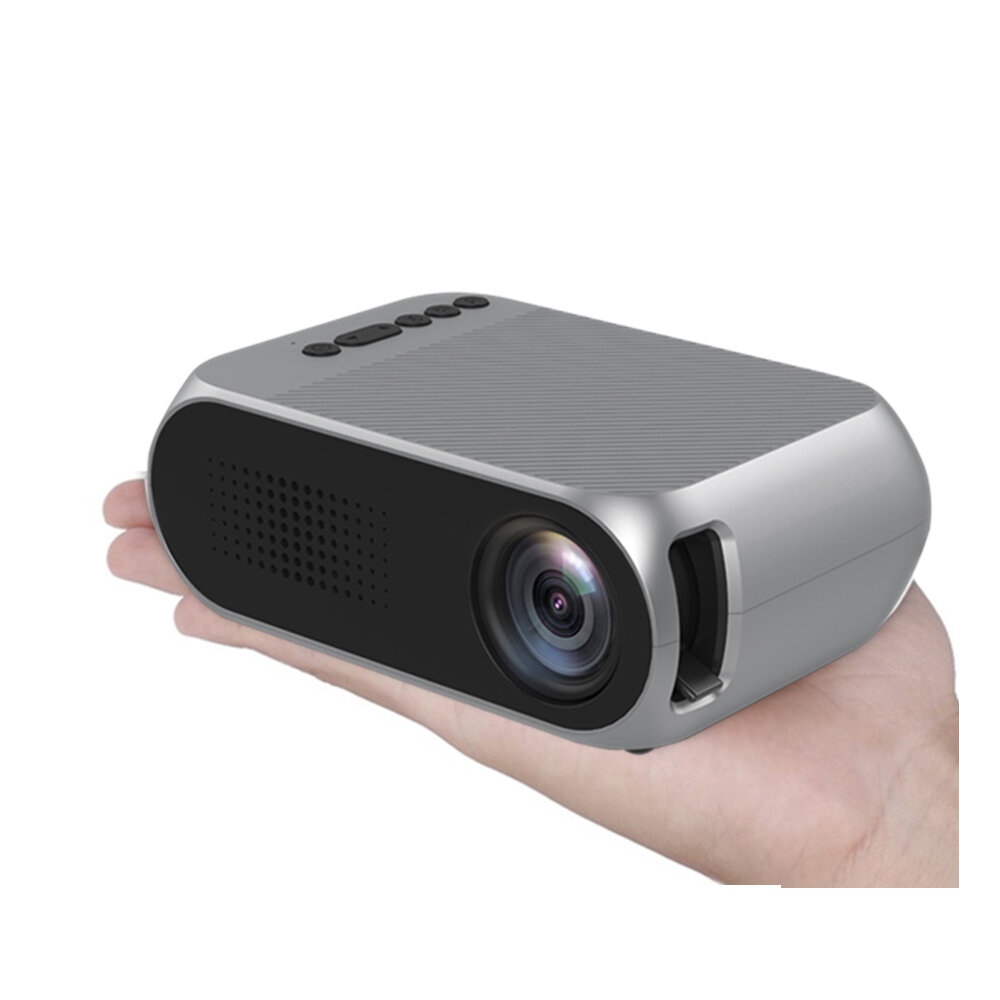 YG320 Mini LED Projector Built-in Battery Home Pico Projector Suit for Power Bank Outdoor Movie AV/S