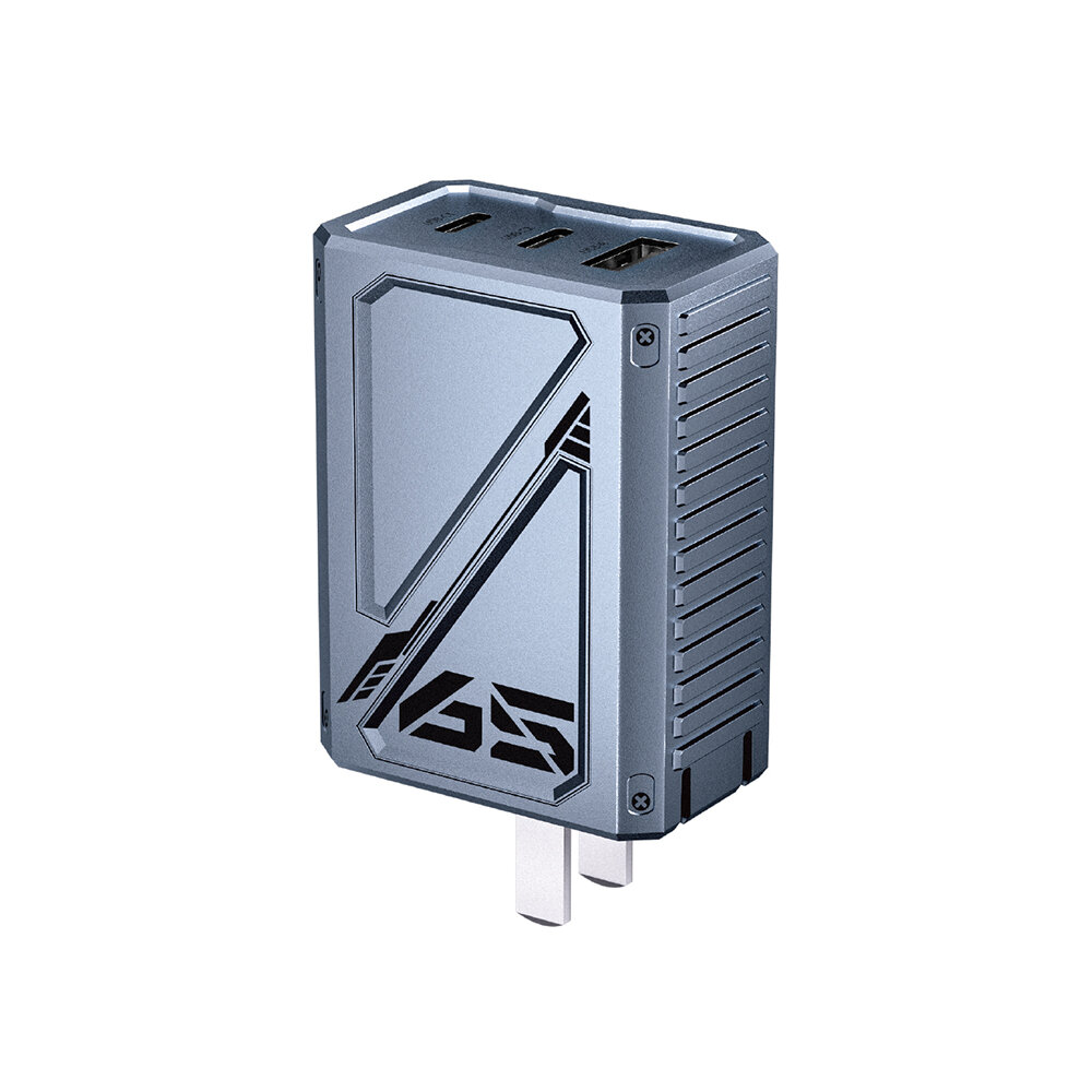[GaN Tech] WEKOME WP-U147 65W 3-Port USB PD Charger USB-A+Dual USB-C PD3.0 QC3.0 QC4.0+ FCP SCP AFC BC1.2 Apple2.4A PPS