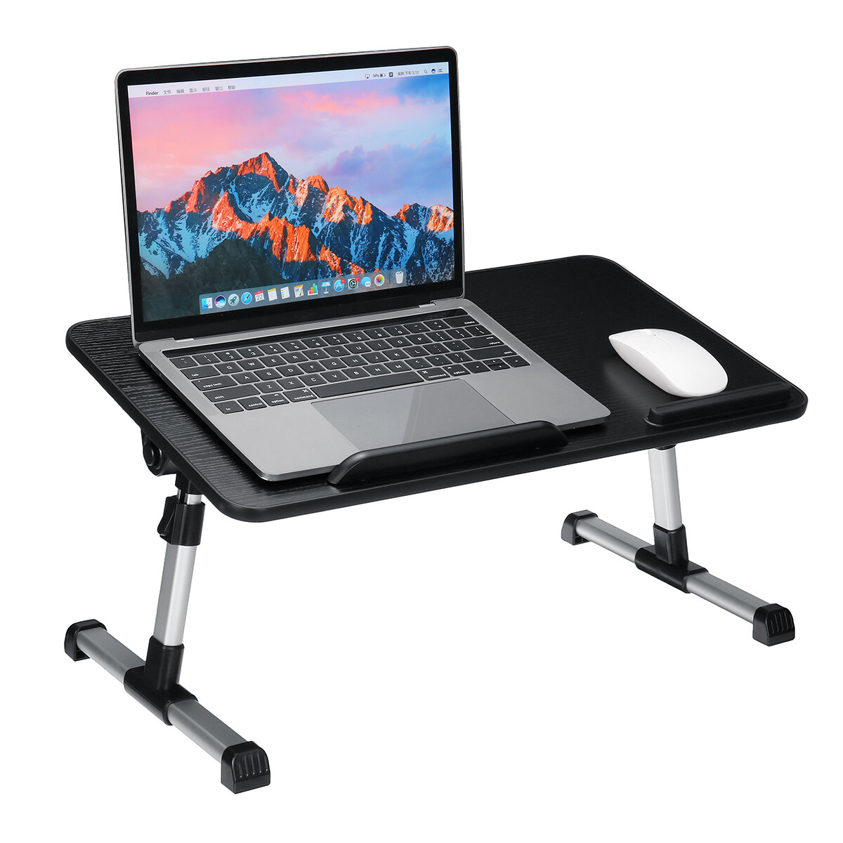 Foldable Laptop Desk Adjustable Height Computer Notebook Desk Breakfast Serving Table Bed Tray Home Office Furniture