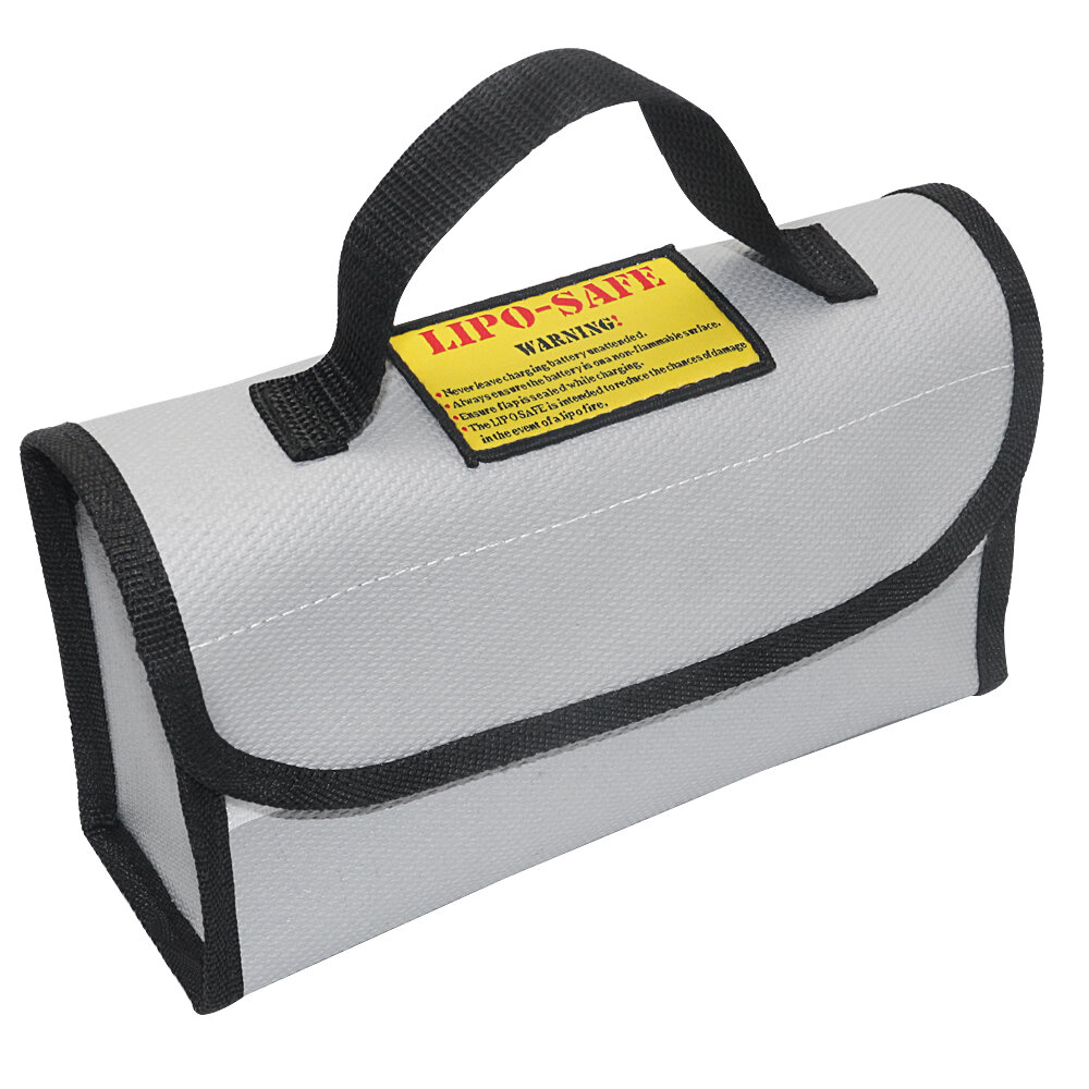 

Portable Explosion-proof Fireproof LiPo Battery Safety Bag 220*100*75mm With Handle