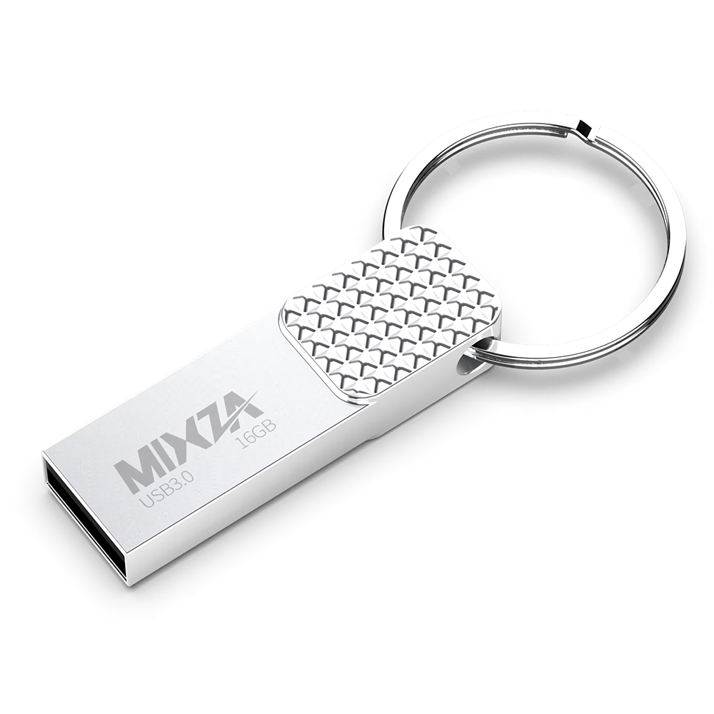 MIXZA JS-03 128G USB3.0 USBFlashドライブペンドライブメモリディスクメタルUSBスティック16G32G64Gキーリング付き