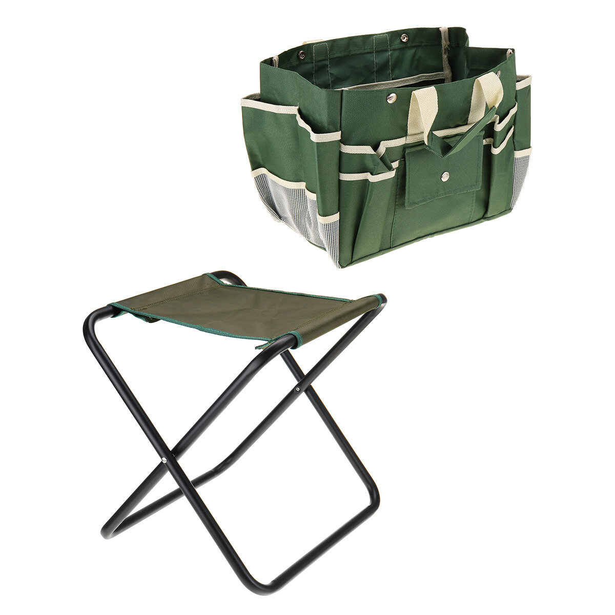 2-σε-1 πτυσσόμενη καρέκλα ψαρέματος με τσάντα αποθήκευσης Υπερβολικά ελαφριά σκαμπό αλουμινίου Έπιπλα οικιακής χρήσης Ψάρεμα κάμπινγκ BBQ Π
