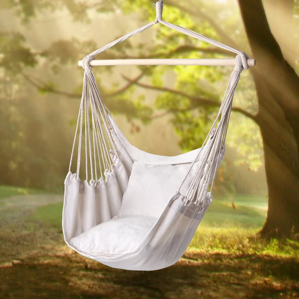 Outdoor Leisure Swing Chair Indoor schommelstoel Canvas hangmat voor kamperen Wandelen Picknick - Wi