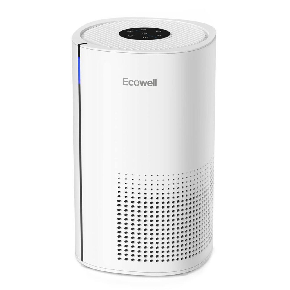 [US Direct] ECOWELL EAP250W HEPA Air Purifier for Home Bedroom, Remove 99.97% Dust Pollen Odors Pet Dander, Large Room A