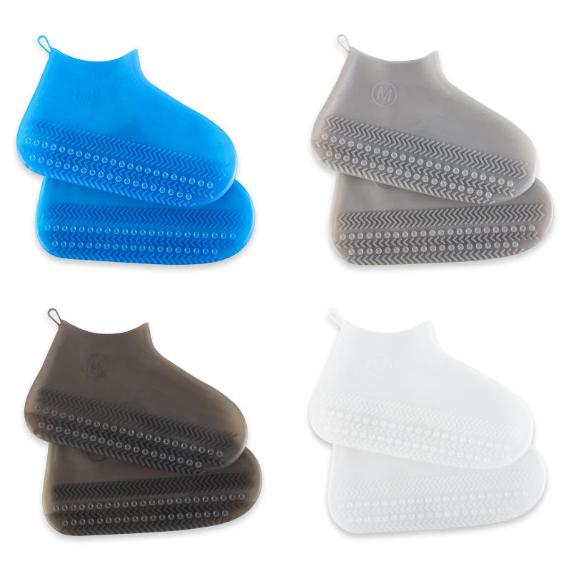 Silicone Shoe Covers Outdoor Waterproof Rainproof Dustproof Shoe Cover Skid Thickening Wear-resistin