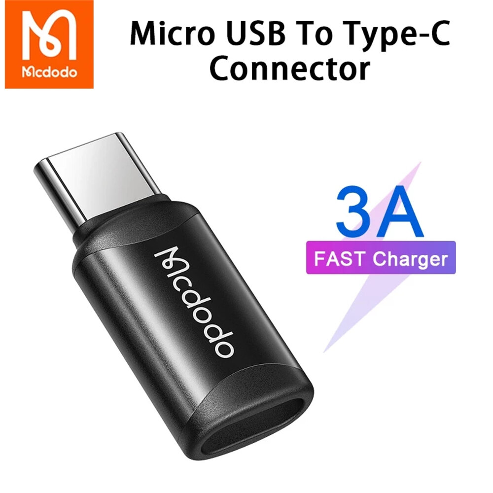 

MCDODO Micro USB To Type-C OTG Adapter Converter for Samsung Galaxy Note S20 ultra Huawei Mate40 OnePlus 8 Pro