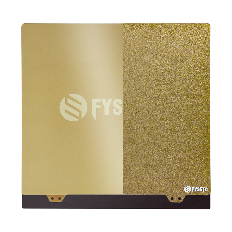 FYSETC JanusBPS Golden Steel Plate(Textured And Smooth) 235*235mm PEI Powder Steel Plate for Ender-3/3pro 3D Printer