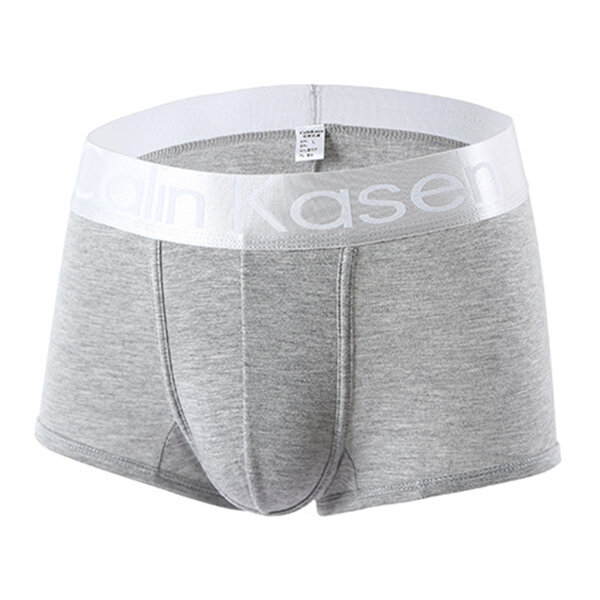 12 colors sexy underwear modal breathable u convex boxer briefs for men ...