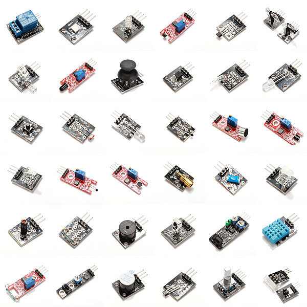 Geekcreit 37 In 1 Sensor Module Board Set Starter Kits For Arduino za $7.99 / ~31zł