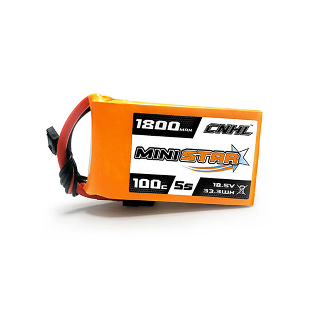 CNHL MiniStar 5S 18.5V 1800mAh 100C Lipo Battery with XT60 Plug for RC Drone FPV Racing