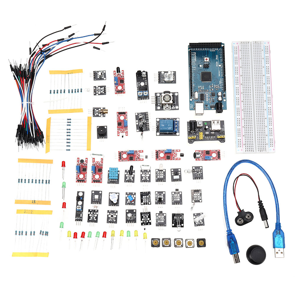 

DIY Mega 2560 R3 HC-SR04 Совет по развитию 37 в 1 Датчик Набор Geekcreit для Arduino - продукты, которые работают с офиц