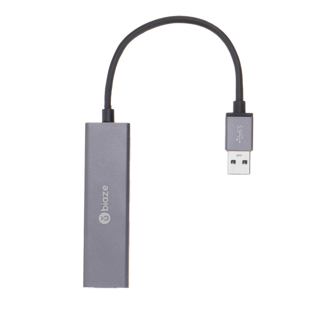 BIAZE HUB2 Aluminium USB 3.0 naar 4 poorten USB 3.0 OTG HUB Adapter 0.2M