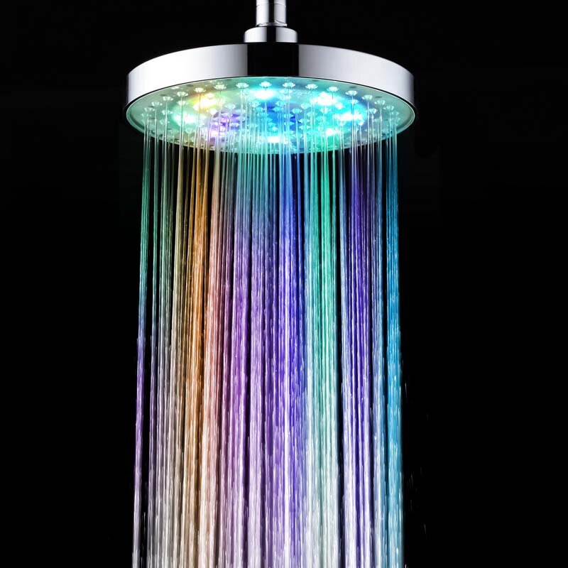 

Красочный LED Ванная комната Смеситель Смеситель для душа Распылитель Свет Изменение цвета Гидроэнергетика
