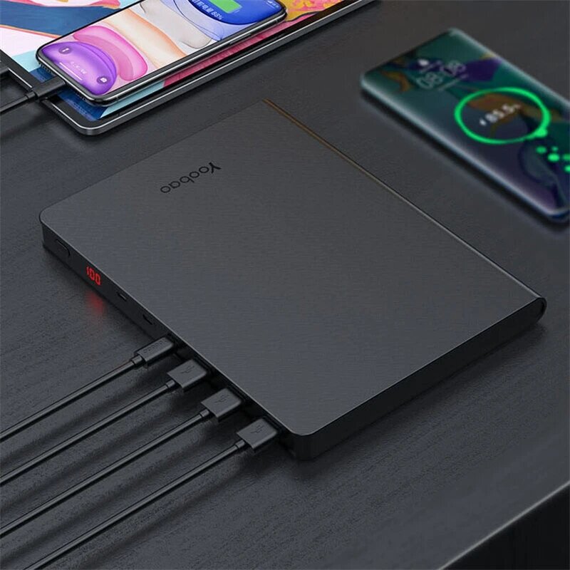 Yoobao PD 65W 30000mAh Power Bank External Battery Power Supply With 3 * 22.5W SCP QC3.0 USB-A & 65W USB-C PD3.0 Output