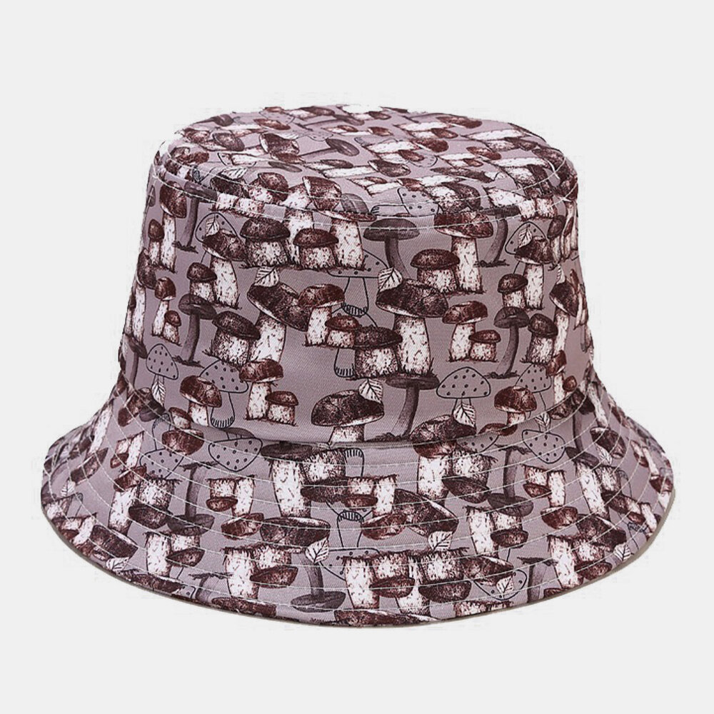 

Men & Women Multi Mushroom Printing Sunshade Outdoor Casual Couple Bucket Hat