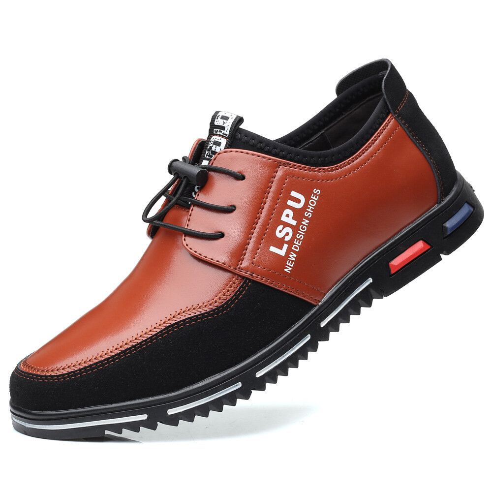 Men Lace Up Breathable Non Slip Comforty Casual Business Shoes