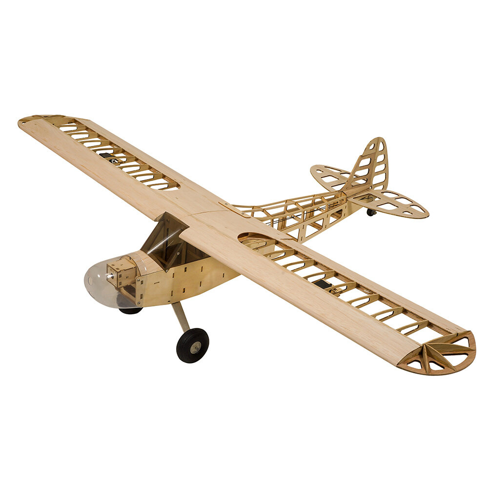 

Dancing Wings Hobby S08 Piper J3 Cub 1180mm Wingspan Balsa Wood RC Airplane KIT/ KIT+Power Combo