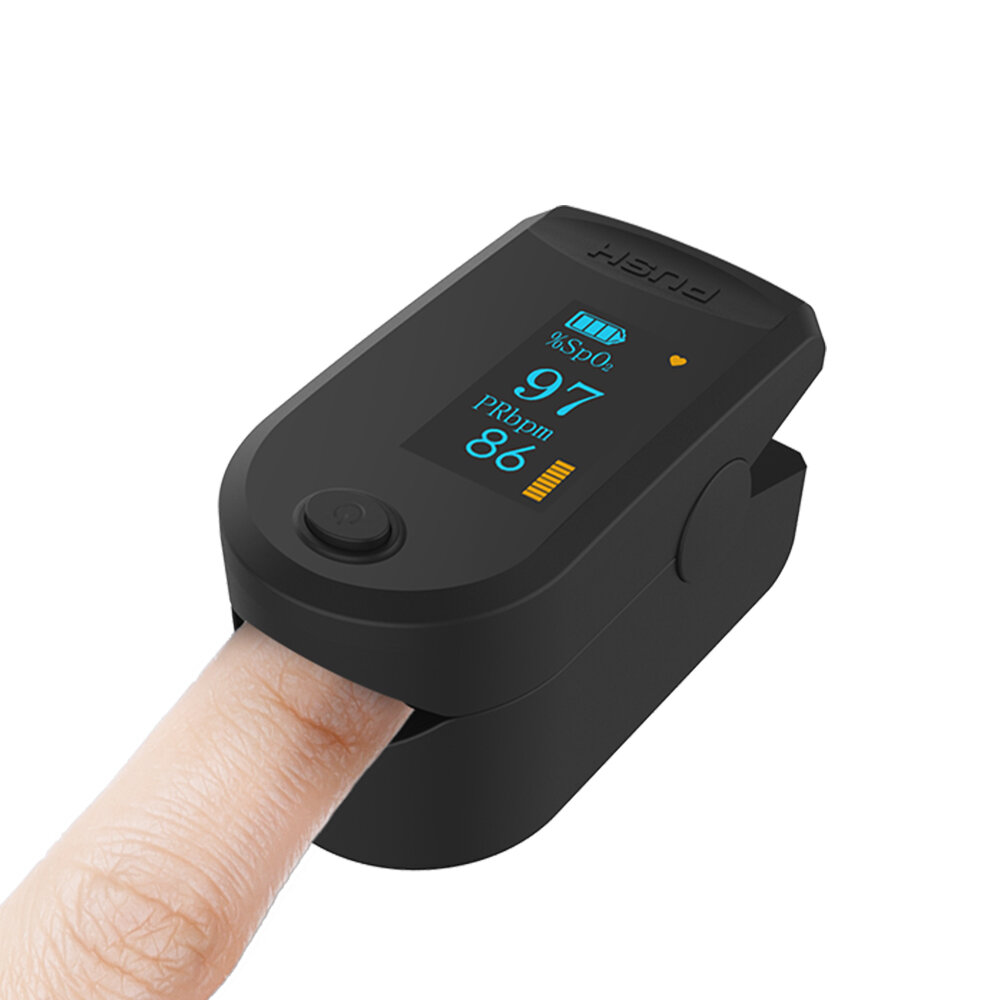 

Boxym Finger Clip Pulse Oximeter Heart Rate Blood Saturation Spo2 Monitor Blood Oxygen Meter Sensor Portable Oximeter