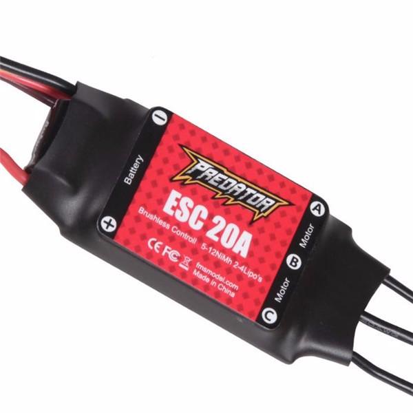 FMS Predator 20A Brushless ESC With 2A Linear BEC BECT JST Plug for RC Models
