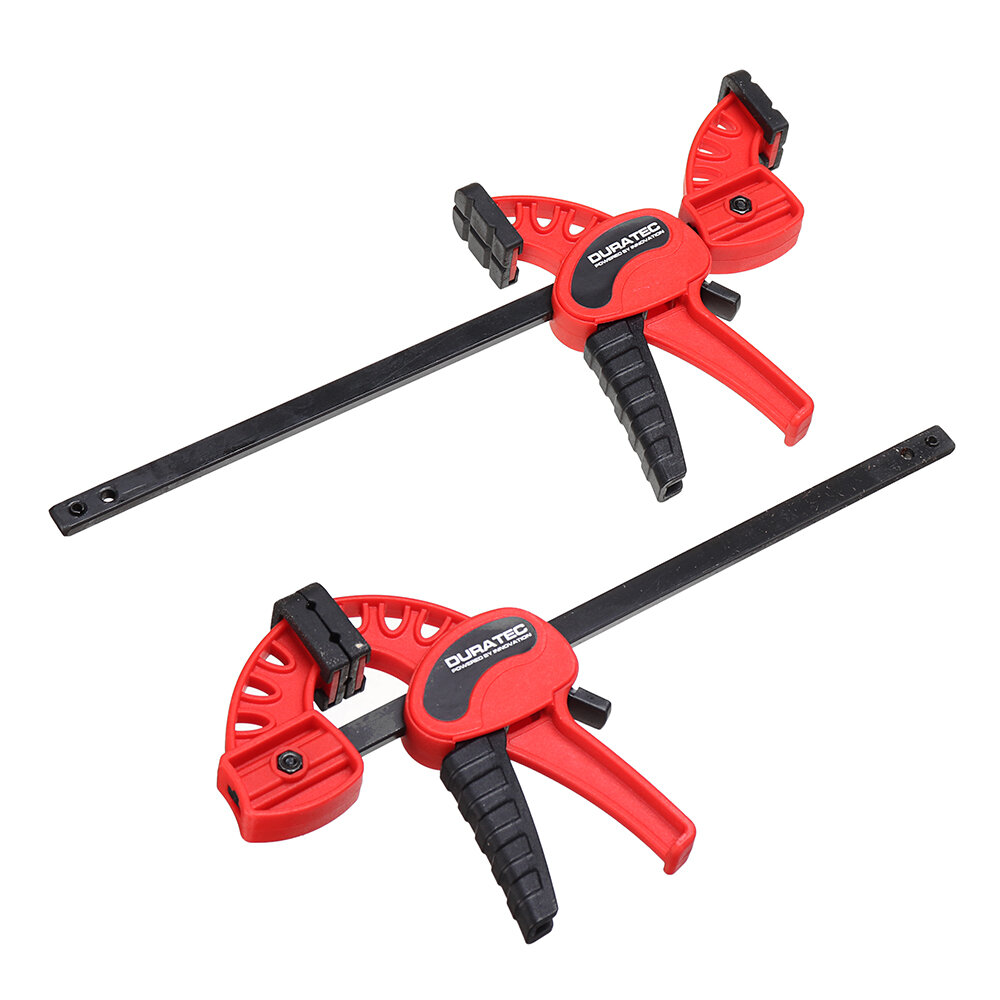 

2Pcs 4 inch Quick Release Speed Squeeze Wood Working Work Bar F Clamp Clip Kit Spreader Clamps Gadget Tool