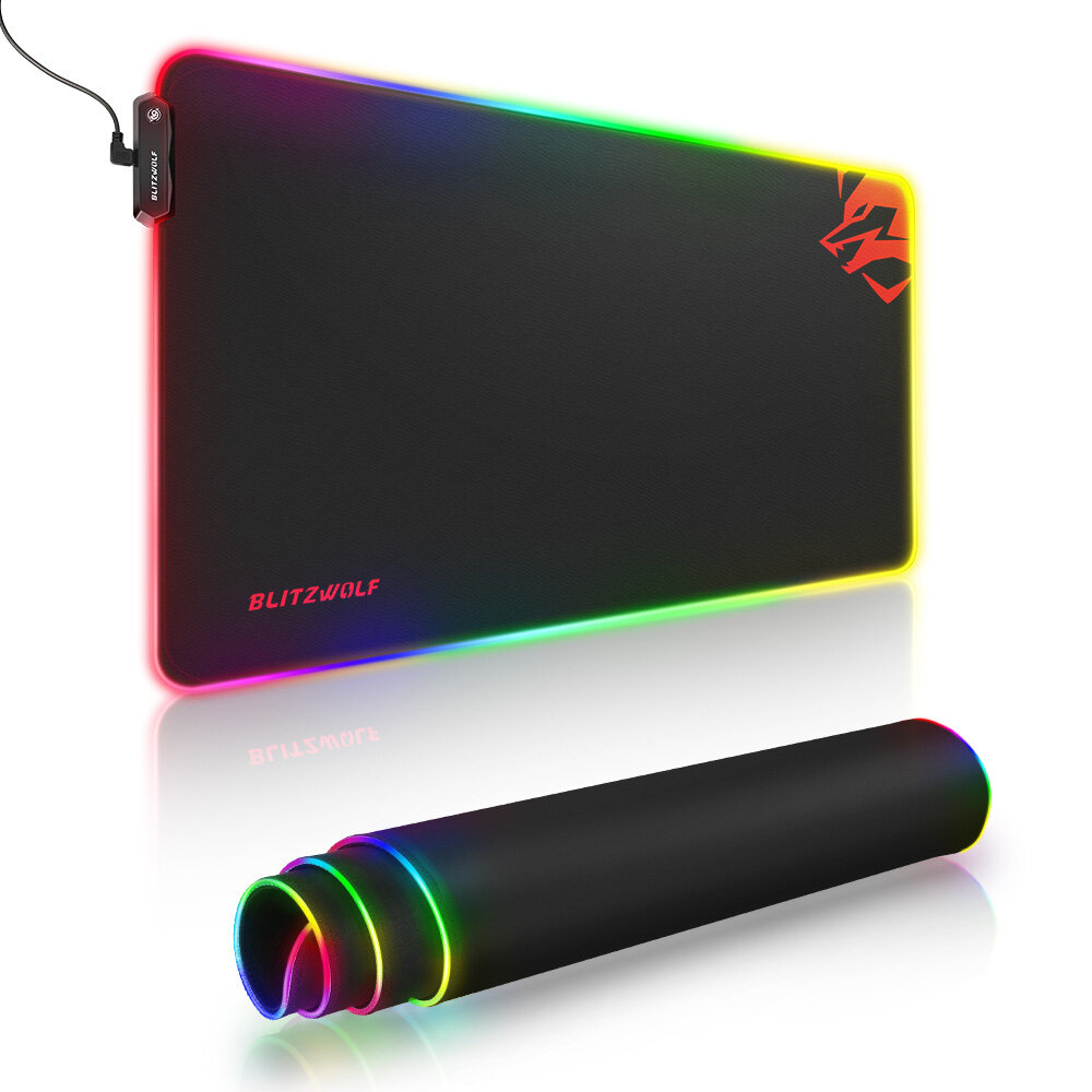 BlitzWolf® BW-MP1 RGB Gaming Mouse Pad Große Tastatur Pad Desktop Tisch Schutzmatte für das Home Office