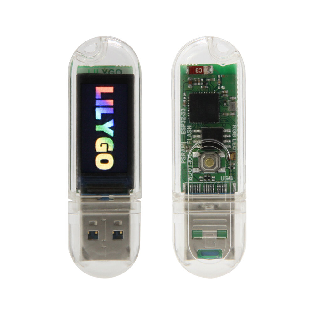 

LILYGO T-Dongle-S3 Совет по развитию 0.96inch LCD Display Screen Support WiFi bluetooth TF Card