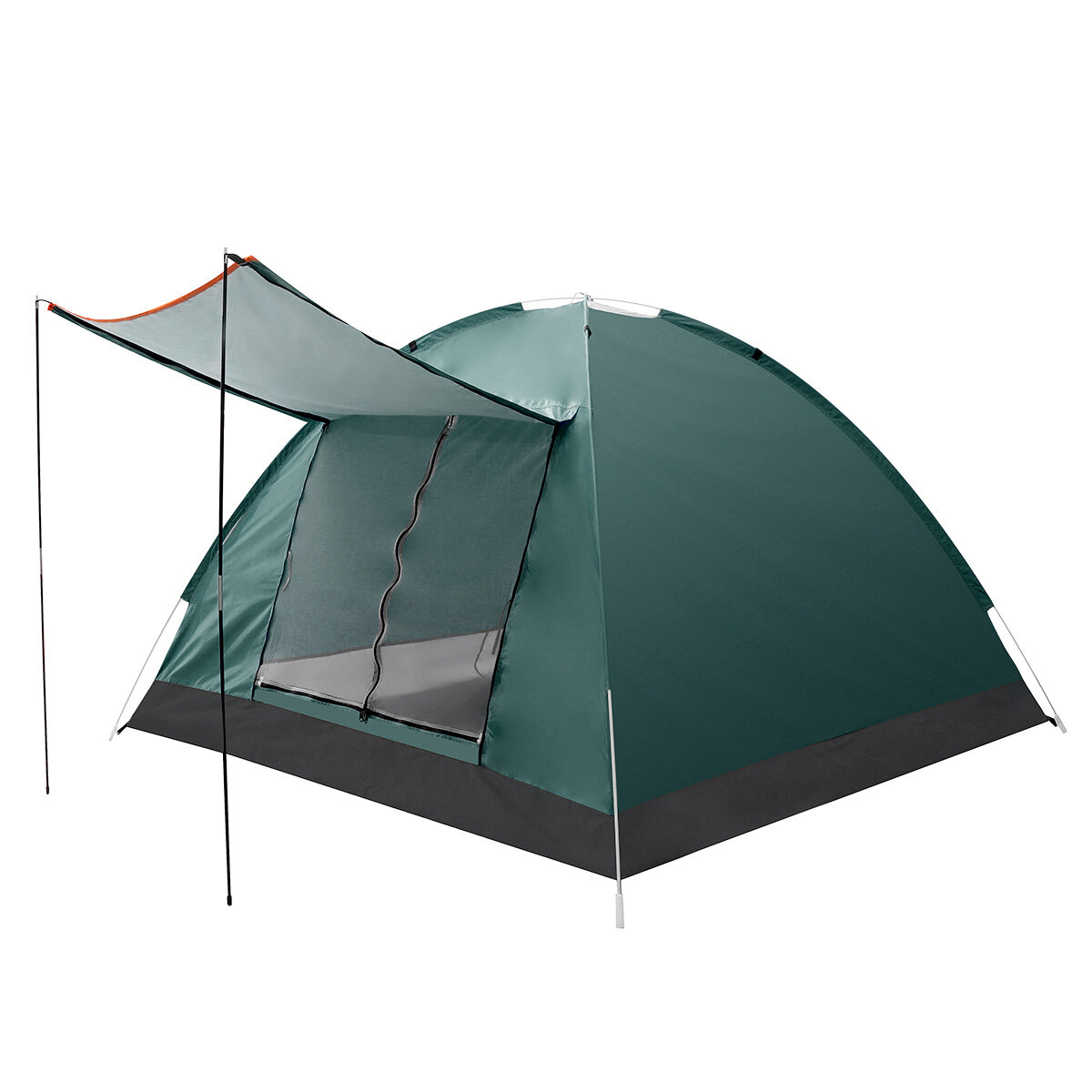 Tente de camping double couche IPRee® 3-4 personnes avec tente auvent étanche extérieure à double porte 125x200x200cm pour la pêche au camping