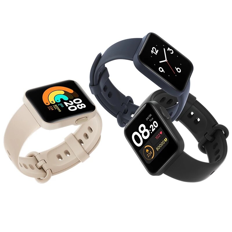 Original Xiaomi Mi Watch Lite Built-in GPS+GLONASS bluetooth 5.0 Wristband Customized Watch Face 1.4 Inch Music Control Smart Watch Global Version