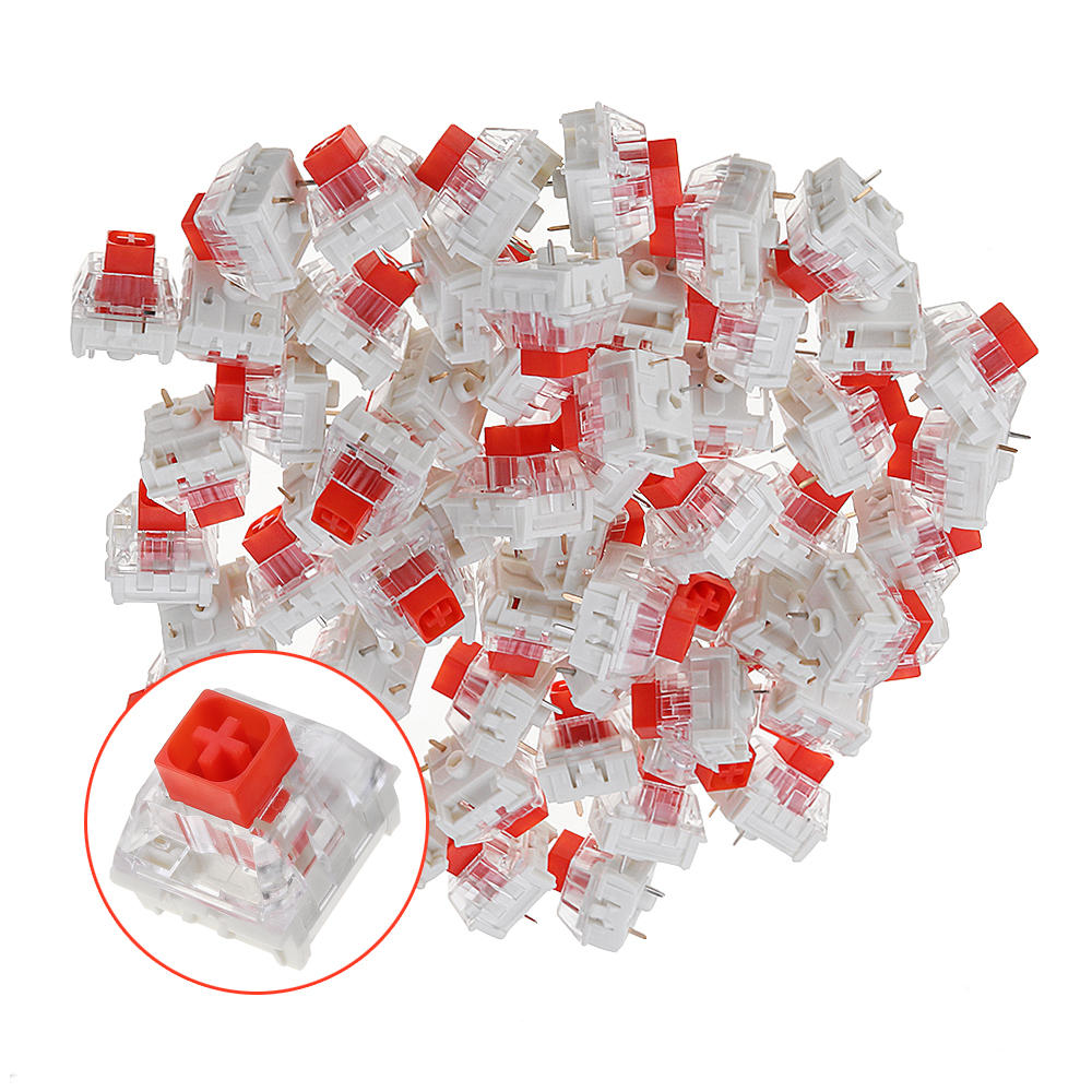 70PCS Pack Kailh BOX Red Switch Keyboard Switches for Keyboard Customization