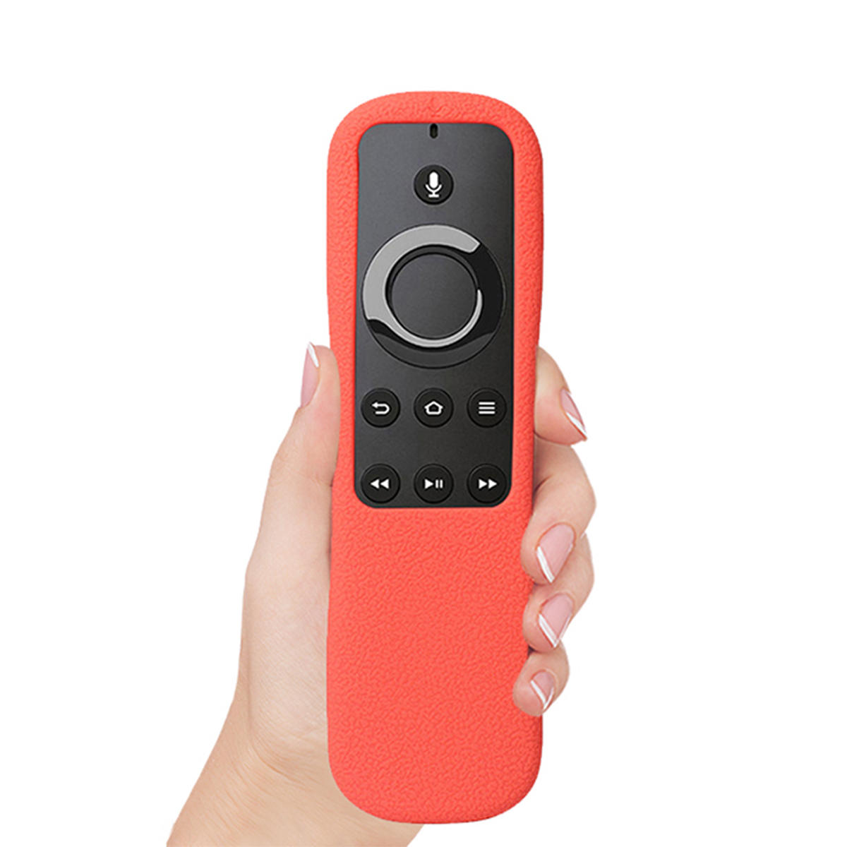 Red TV Remote Control Cover Skin For Amazon Alexa Voice Fire TV Remote Newest Second Generation