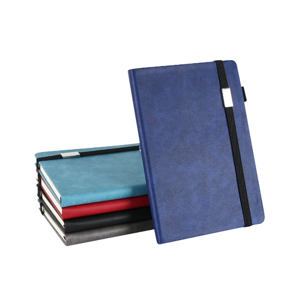 A5 PU Notebook Elastische band Zakelijk Kladblok 200 paginas Dikker Notebook Student Kantoorbenodigd