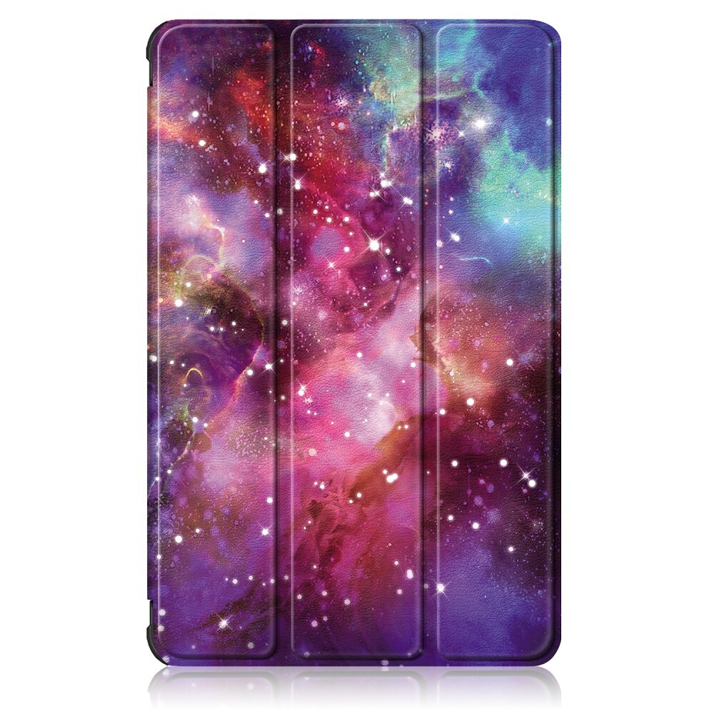 Tri-Fold Painted Galaxy PU Leather Folding Stand Case for 10.4 Inch HUAWEI Honor V6 Tablet