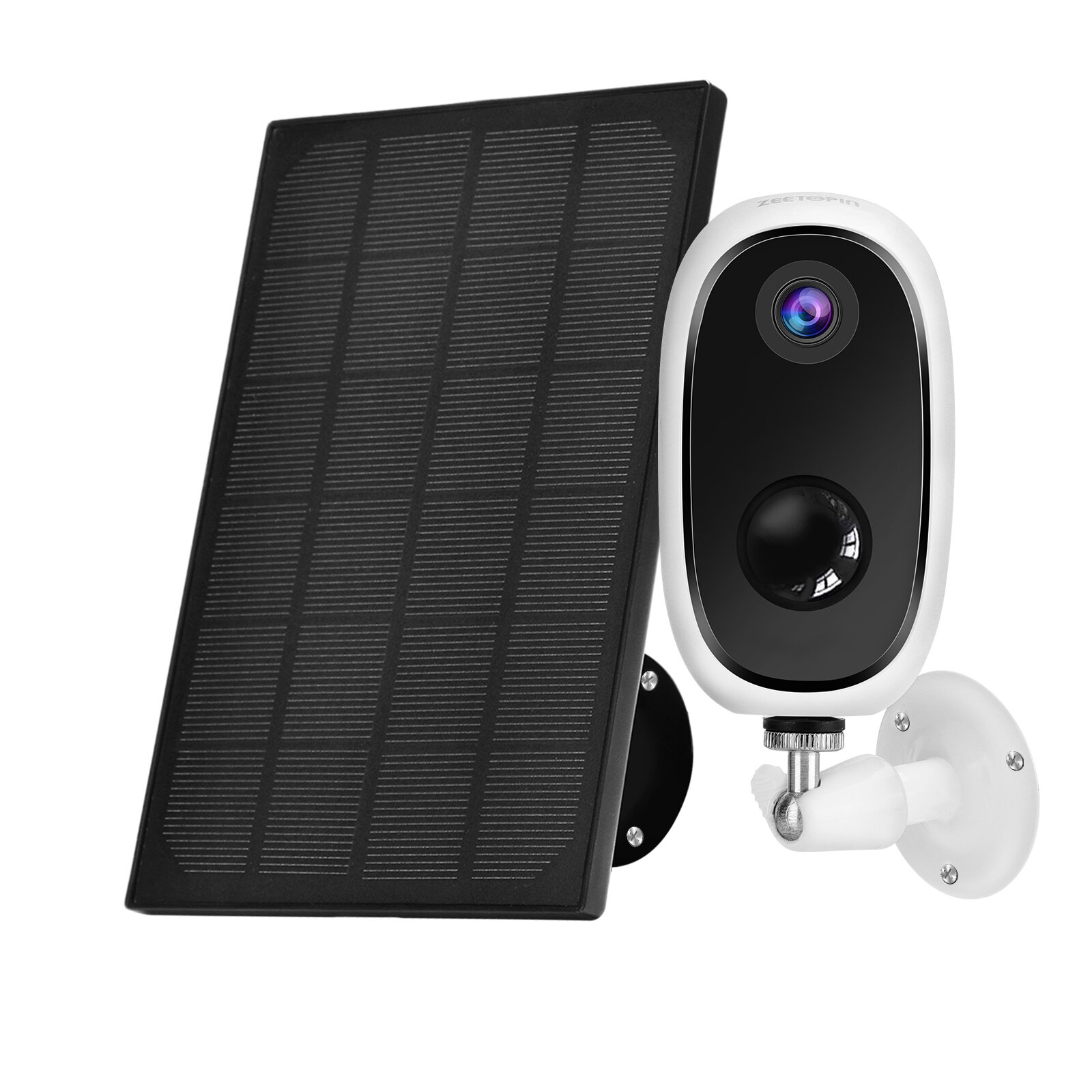 

Zeetopin ZS-GX5S 1080P WIFI Outdoor Security Camera Solar Powered PIR Motion Detecting 2-Way Audio Night Vision IP65 Wat