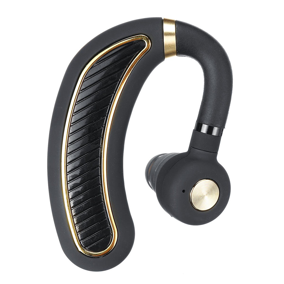 Portable Lightweight Single Wireless bluetooth 5.0 Earhook Noise Cancelling Earphone Headphone with Mic