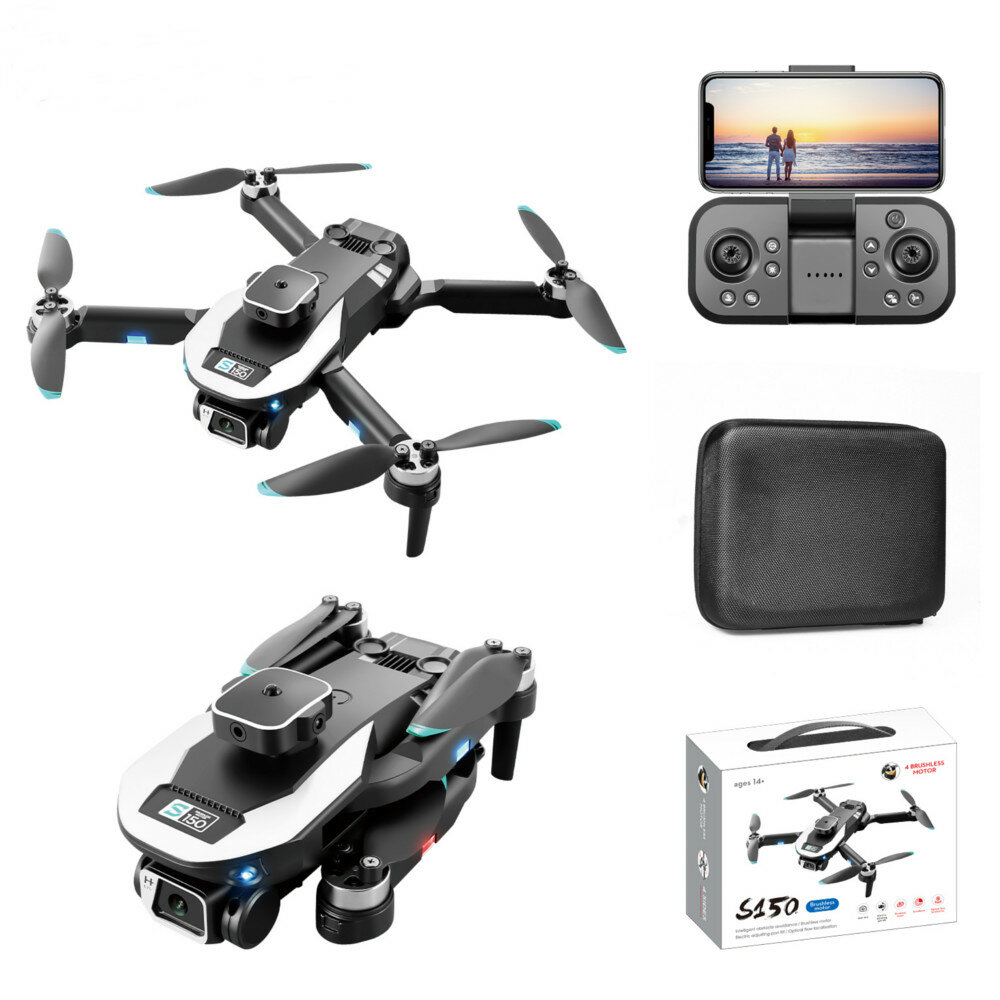 

YLR/C S150 WiFi FPV with 8K 720P ESC HD Dual Camera 360° Infrared Obstacle Avoidance Optical Flow Positioning Brushless