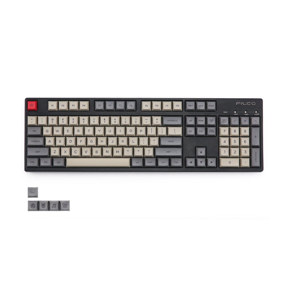 109 toetsen Space Grey Keycap Set KT1 Profile PBT Sublimation Keycaps voor mechanisch toetsenbord