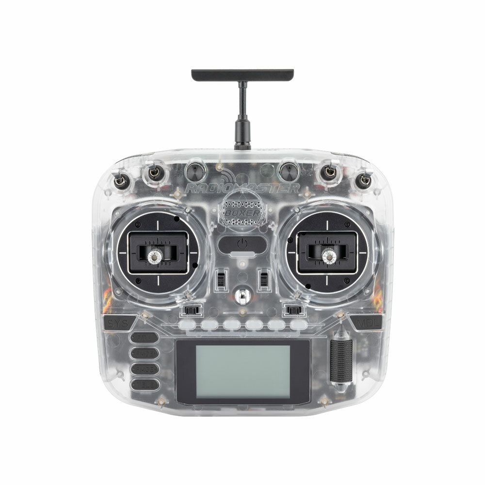 Radiomaster Boxer controlador de rádio transparente 2.4GHz ELRS RC Transmissor EDGETX Sistema aberto para drones de corr